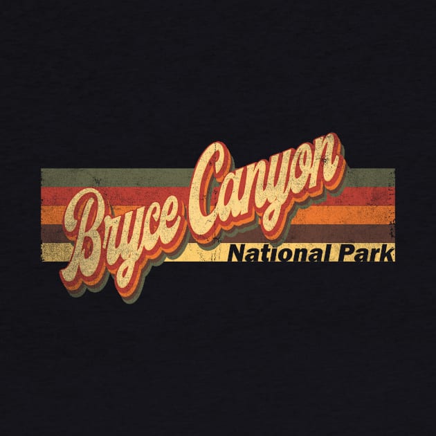 Bryce Canyon Skyline Vintage Retro T-Shirt Gift - Bryce Canyon - Bryce Canyon Tourist Gift - Bryce Canyon Hometown T-Shirt T-Shirt by Happy as I travel